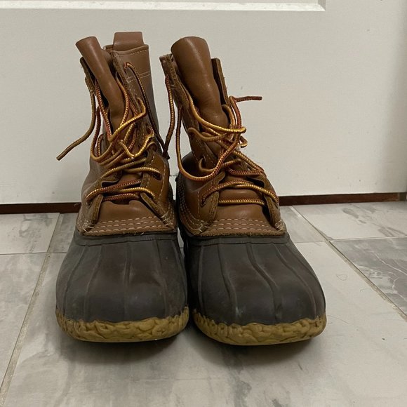 LL Bean Duck Boots Men\'s Tan/Brown sz. 8 main image 5